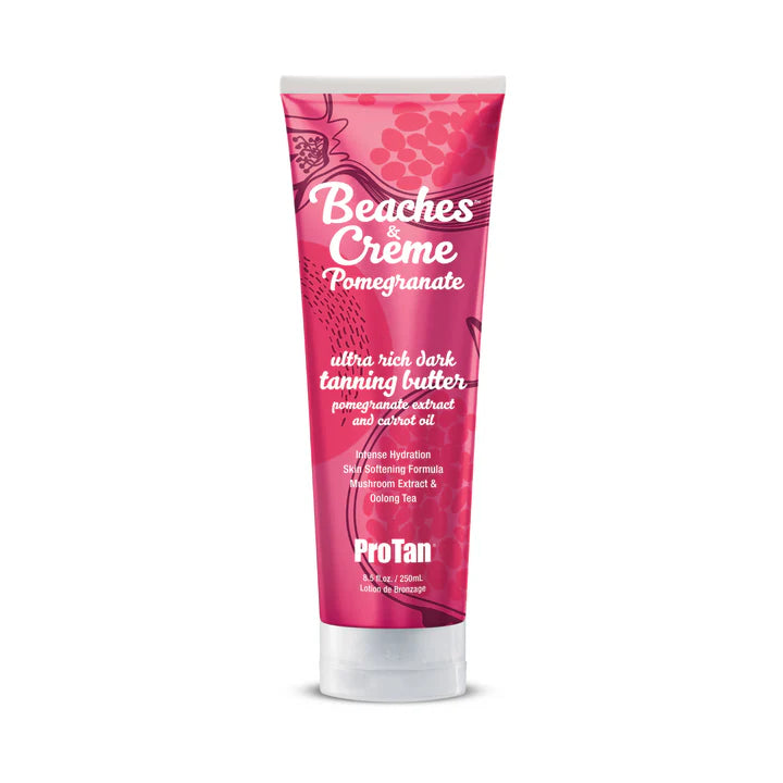 Beaches and crème pomegranate